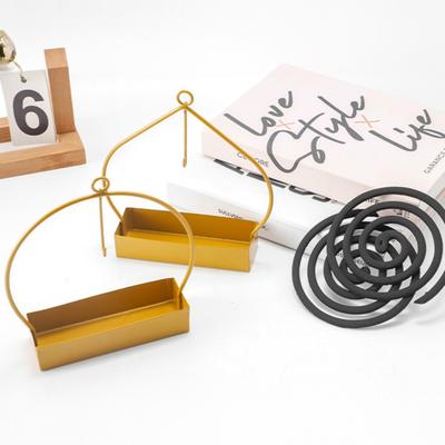 2 Adet Metal Tütsü Bobini Tutucu Kovucu Spiral Tütsü Brülörü Askısı Taşınabilir Masaüstü Kül Yakalama Tepsisi Standı Dekorasyon