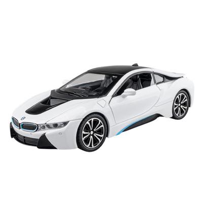 Premium 1:22 Scale BMW I8 Die-cast Alloy Model Car Figurine - White