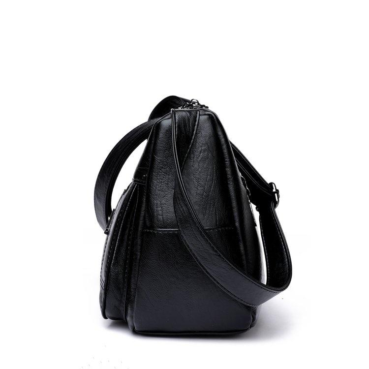 Soft Leather Multi-pocket Messenger Bag Women's Shoulder Bag