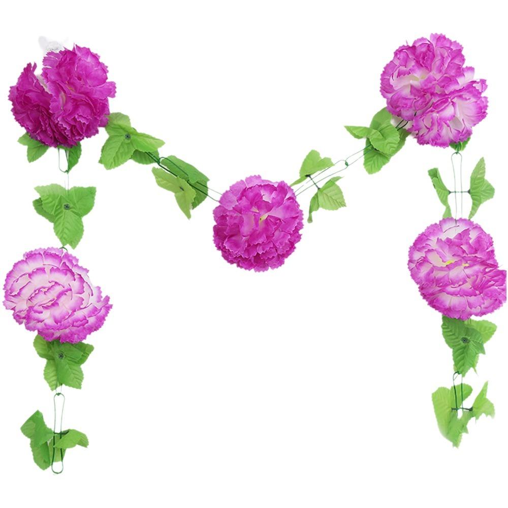 New 2.3Meter Artificial Flower String Pink 10Flower Simulation Silk Chrysanthemum Floral Arrangement Lifelike Flowers Gift