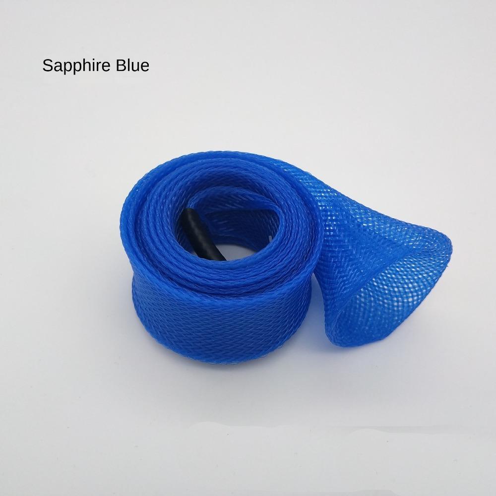 Braided Mesh Pole Sock Braided Mesh Protector PET Spinning Rod Sleeve Sea River Lake Pool