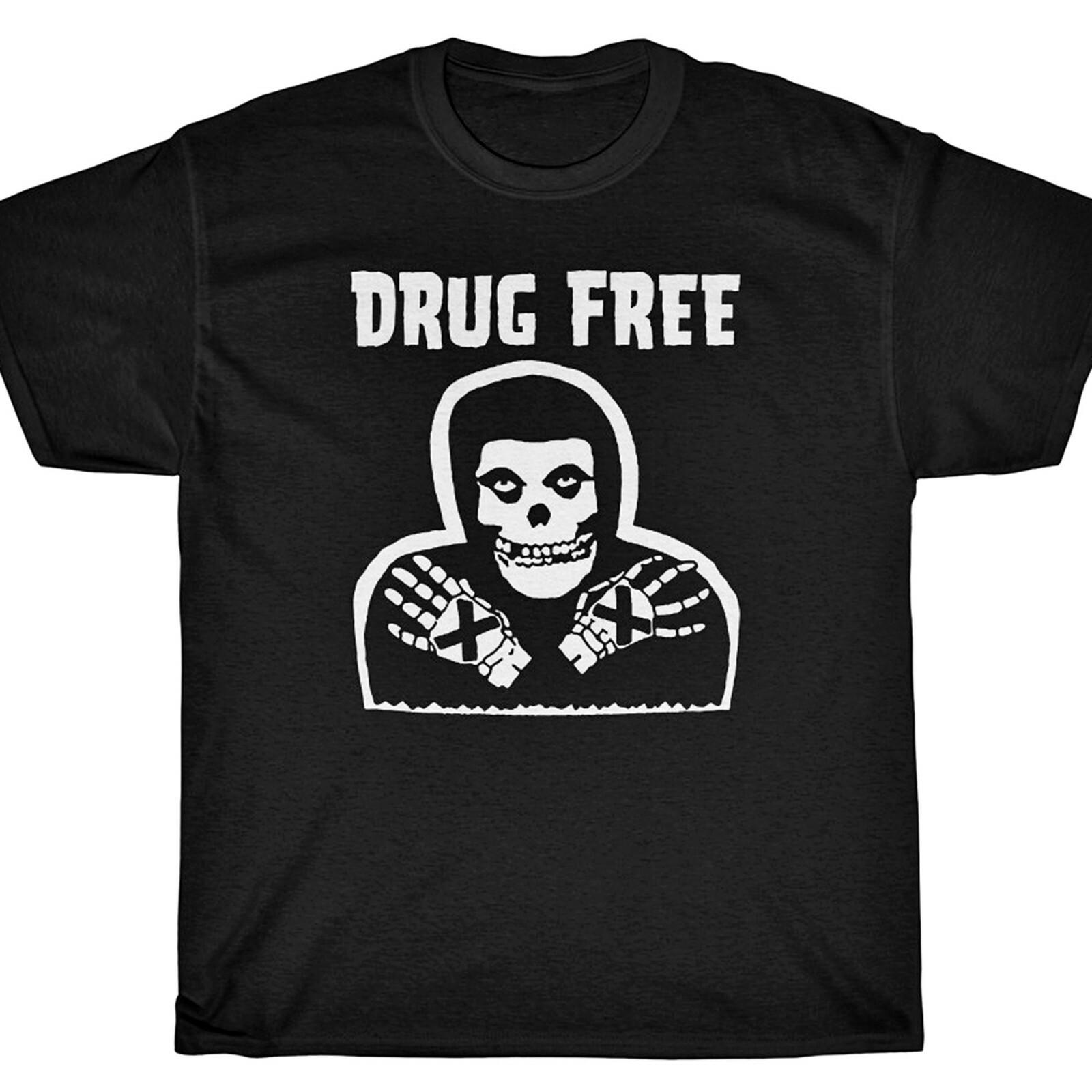 DRUG FREE MISFITS T-Shirt straight edge crimson ghost sxe XXL