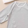 de Smooth Star Pattern Smooth All Snap Newborn Baby Clothes Cotton Cute Star [Cream Coco] Two-Way [Crotch Replacement/2way] 100% 50-70cm