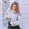 Betu Women's Asymmetrical Round Neck Long Sleeve Sweatshirt