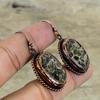 Turritella Agate Earring Electroformed Copper Earrings Antique Jewelry Real Gemstone Earrings Gifts For Wife Handmade Electroformed Jewelry