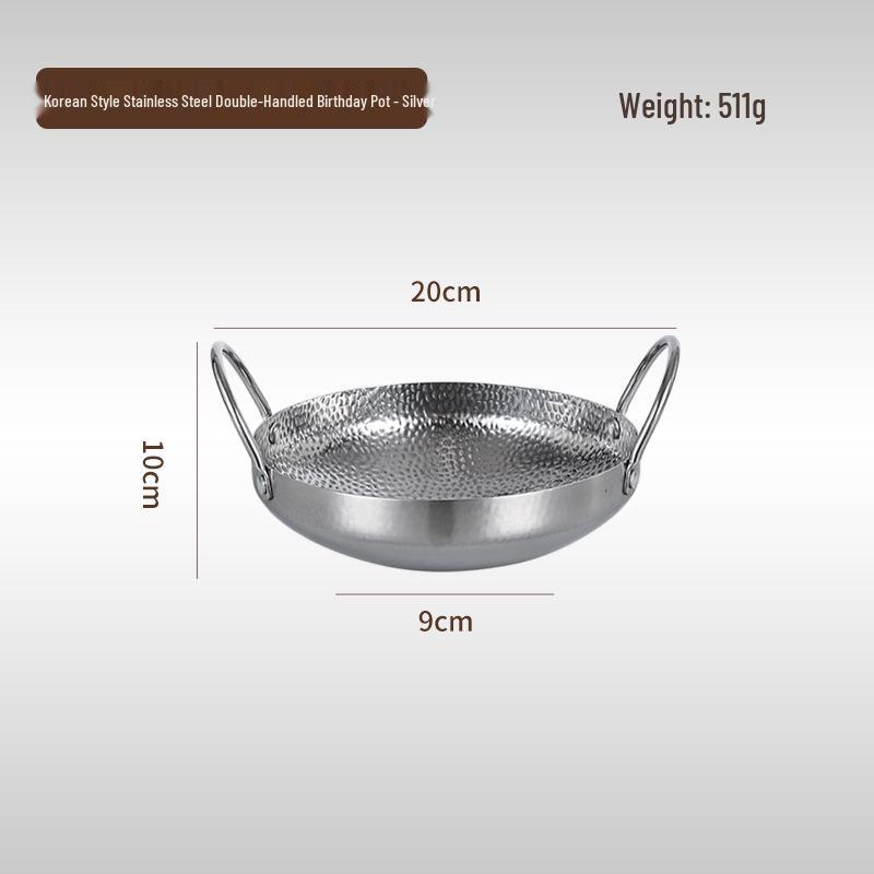 Korean Stainless Steel Seafood Spicy Hot Pot with Lobster Plate