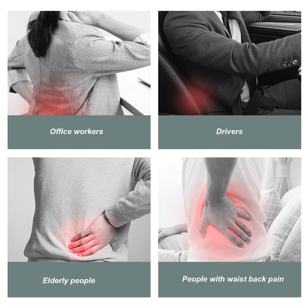 Neck Waist Massage Pillow 3 Modes Hot Compress Vibration Electrical Cervical Shoulder Massage Cushion