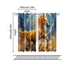 2 Pcs, Filtering Curtains (excluding Rods, Non-movable, Without Batteries) Colorful Horse (3) for Use In Bedrooms and Living