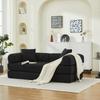 Sofá-Cama Dobrável, Sofá-Cama Conversível com 2 Almofadas, Sofá Desdobrável, Colchão de Espuma-Mola, Sofá Futon para Sala de Estar, Escritório, Apartamento