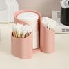 2in1 Swabs Dispenser Plastic Cotton Pad QTips Holder Cosmetic Pad Storage Box  Bathroom Use