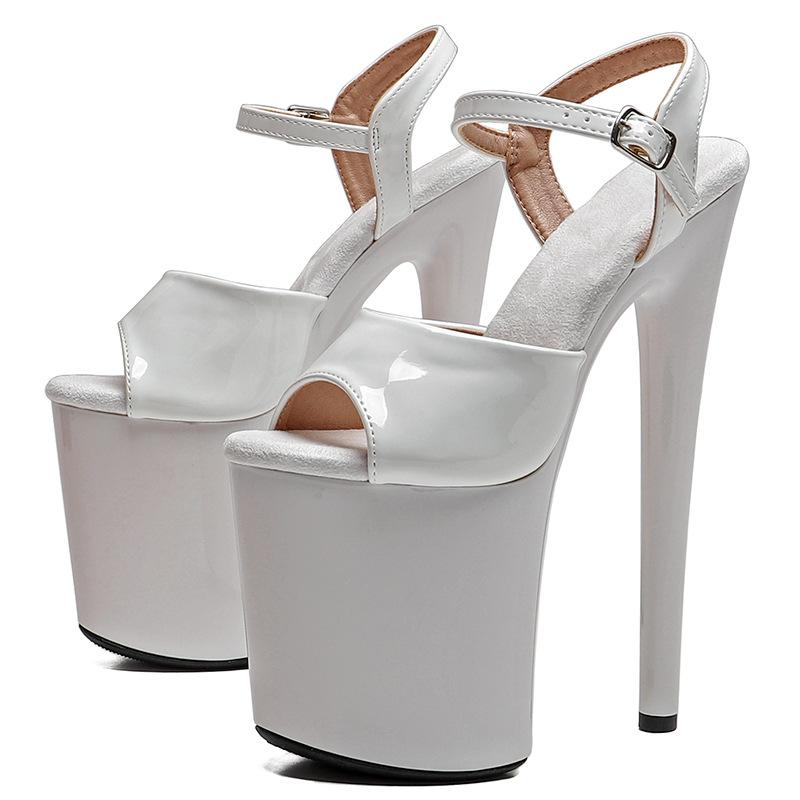 Sexy Women Pole Dance Shoes Pumps Party Club Platform High-heeled Shoes Summer Peep Toe Sandals