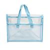 PVC Self Stick File Bag Large Capacity Waterproof Expandable Document Folder Transparent Handheld Portable Storage Organizer For Office School Home