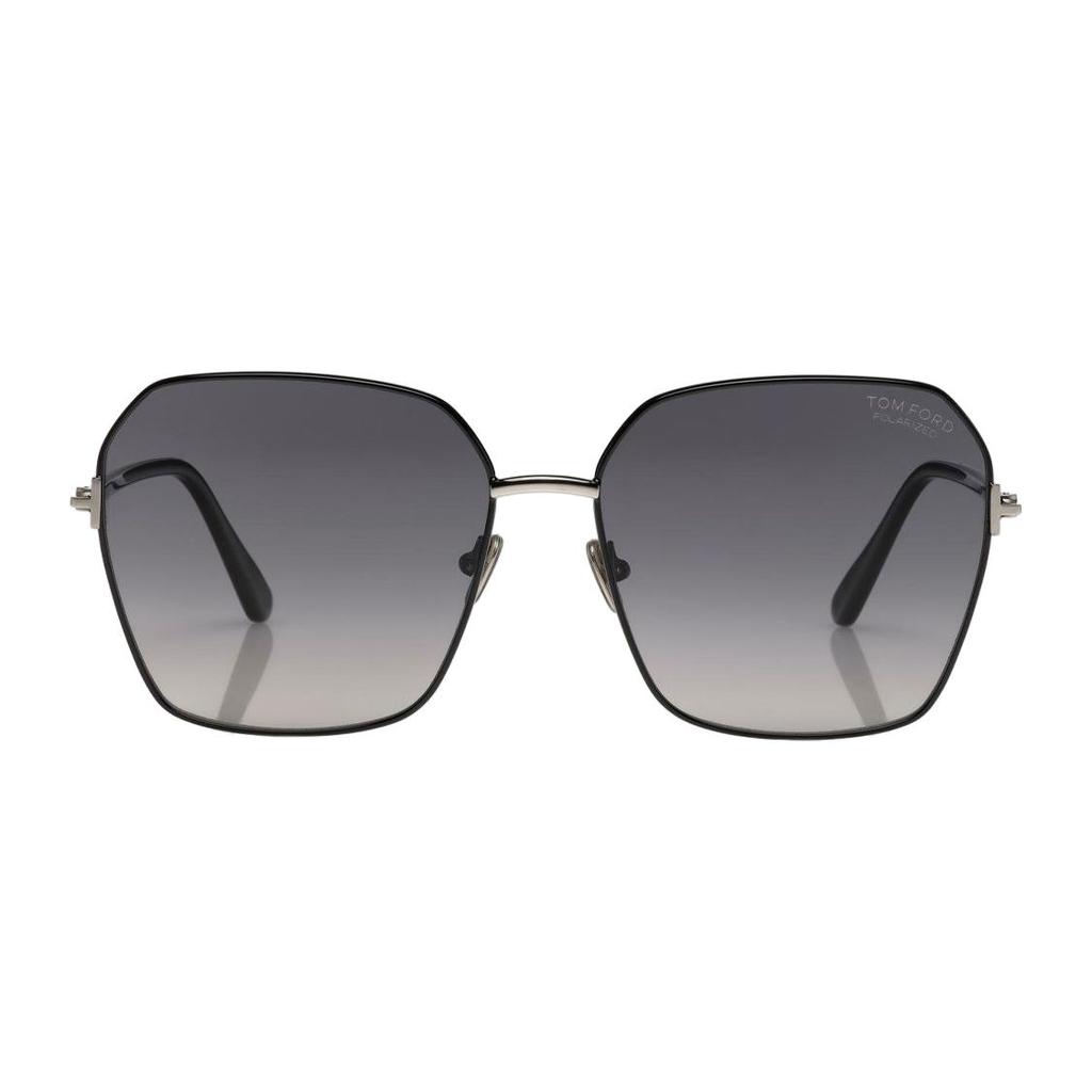 TF Moda Casual Versatile Tendenza Lega Forma Irregolare Occhiali da Sole Occhiali da Sole Donna Nero FT0839-P01D