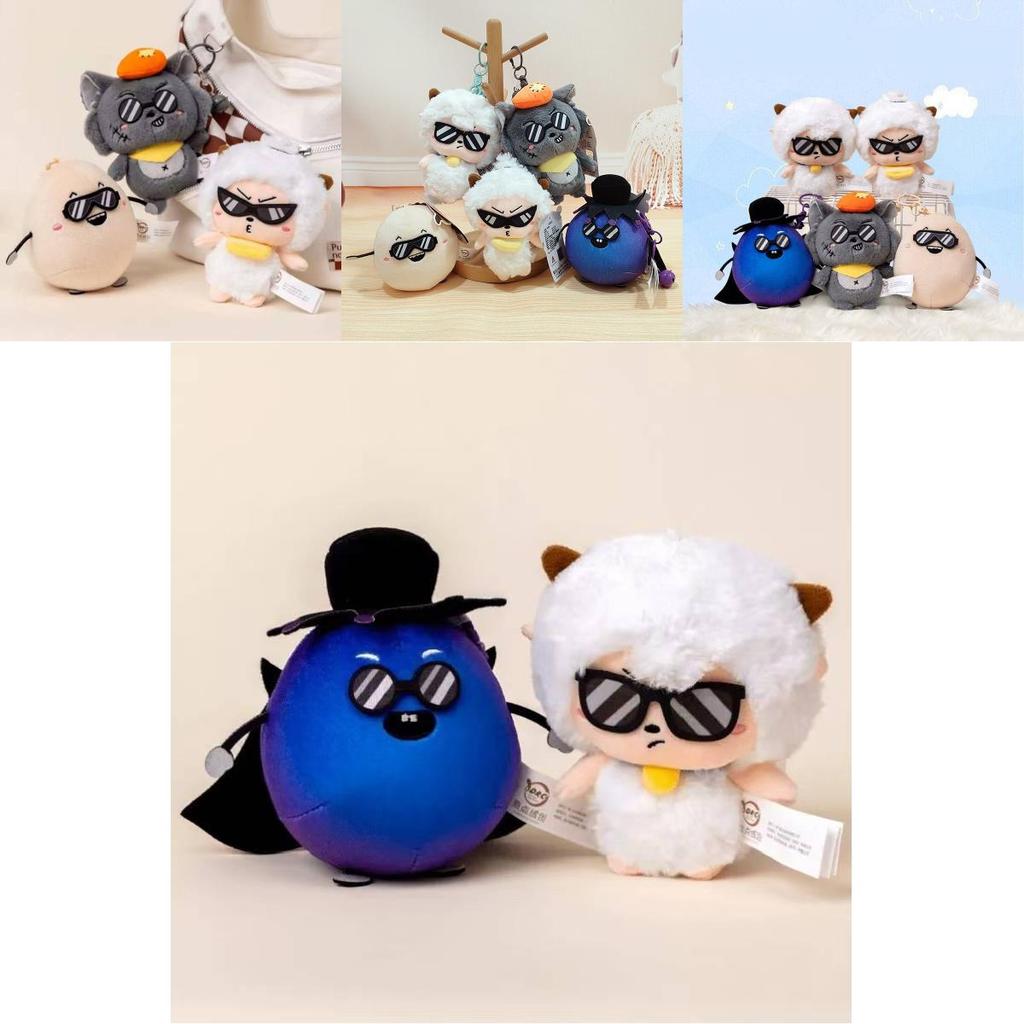 Pleasant Goat And Big Big Wolf Crystal Plush Keychain Soft Toy For Birthday Gift For Teens