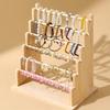 Tiered Stepped Wood Jewelry Holder Rack For Bracelet Necklace Storage Wooden Construction Wrist Accessories Holder
