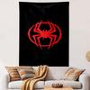 "Red Spider Emblem On Black Background" Patterned Tapestry Home Decor, Suitable for Bedroom and Living Room, Gift