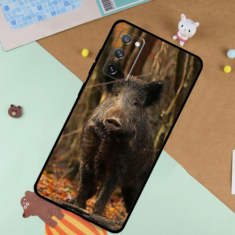 

Wild Boar Pig Brown Soft Case For Samsung Galaxy S25 Ultra S9 S10 S20 S22 S21 Plus S23 FE S24 Ultra Funda Cover Galaxy S25 Plus