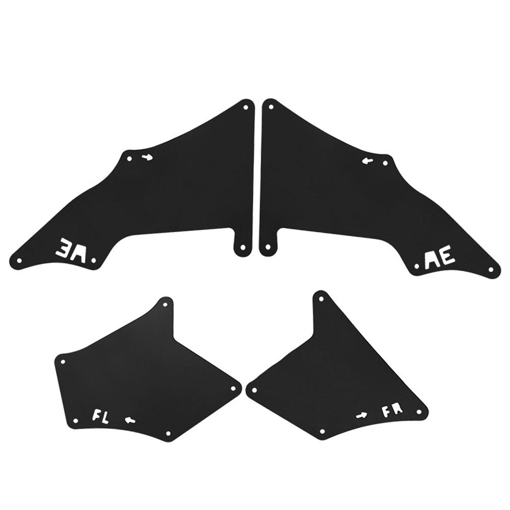 Splash Liners 1set Guards Fender Shield Apron Seal Mud Flaps W Clips For Toyota Land Cruiser Prado J120 J150 2003 2020 Lc3 Lc4 Lc5
