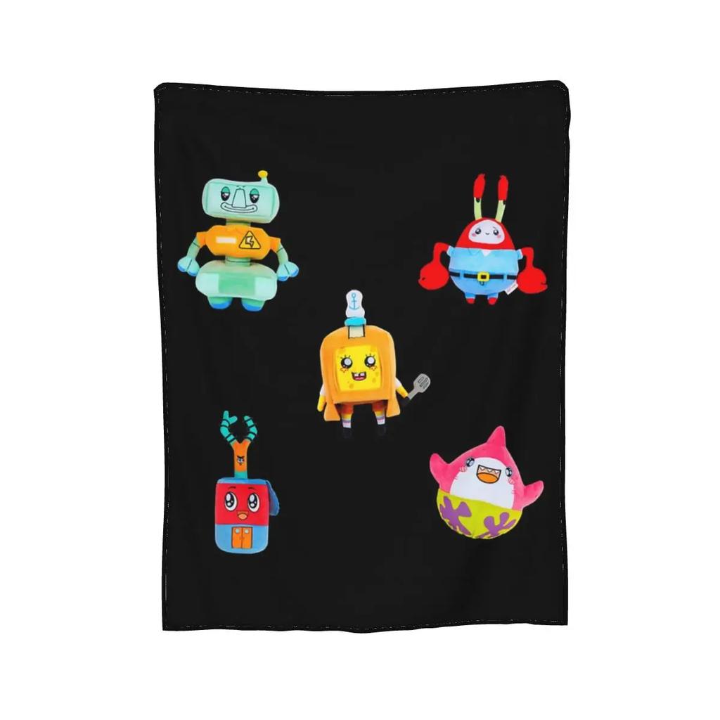 Rocky Lankybox Lanky Box Blankets Soft Warm Flannel Throw Blanket Cover for Bed Living Room Picnic Travel Home Sofa