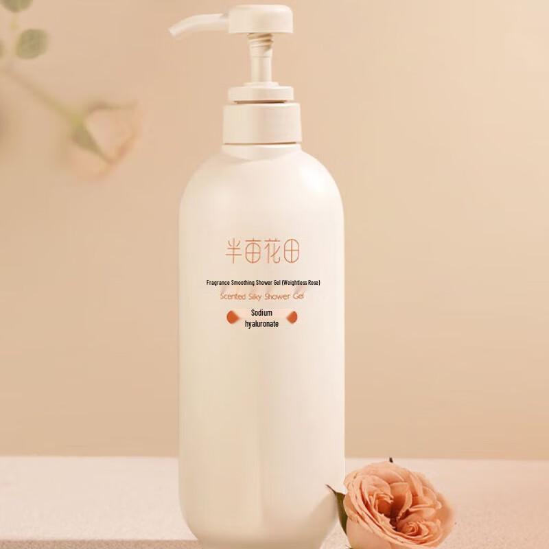 Half Acre Field Weightless Rose Essential Oil Shower Gel, 750g
