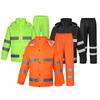 Duty Reflective Raincoat & Pants Set for Traffic and Sanitation Patrol