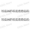1Pcs 3D ABS Kompressor Letter Logo Sticker Tail Bumper Badge Auto Rear Trunk Decor For Mercedes Benz C SLK CLK ML GL CL55 SLK200 RN1