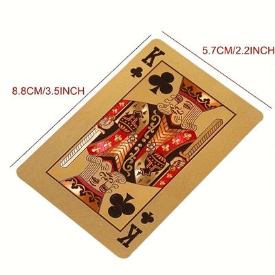 24K Gold Foil Playing Cards Deck - Perfect For Poker, Practical Jokes & Party Gifts!Christmas, Halloween, Thanksgiving Gift