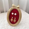 Exquisite Jewelry Showcase Rack Jeweler Earrings Displays Stand Necklace Trinket Storage Shelf Live Pictures Display Props