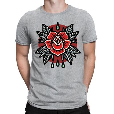 Rose Tattoo Artist Cool Majesty Tattooed Retro Vintage Mens Womens T-Shirts #BAL