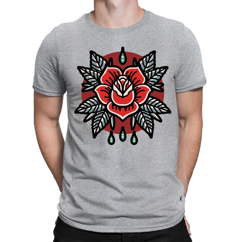 

Татуировщик Роза Крутое Величие Татуированный Ретро Винтаж Мужские Женские Футболки #BAL 2XL