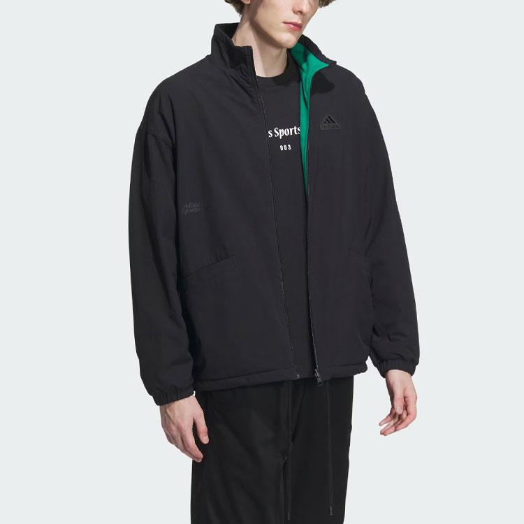 New Adidas Reversible Jacket Jackets Coats Men's Black IT3965