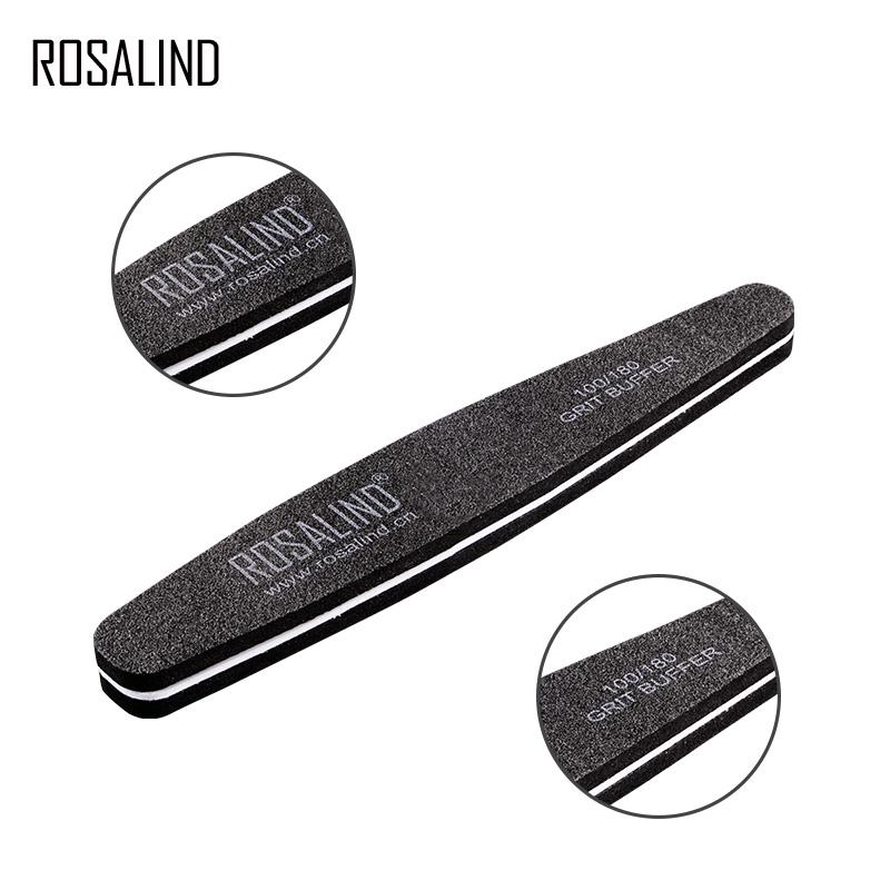ROSALIND 3PCS Sanding Nail Files Grinding Buffer Pedicure Manicure Polish Beauty Tools Nail Care Professional Nail Files