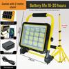 Rechargeable Solar LED Flashlight: High Power, Long Range, Waterproof, with Side Light & Remote Control.