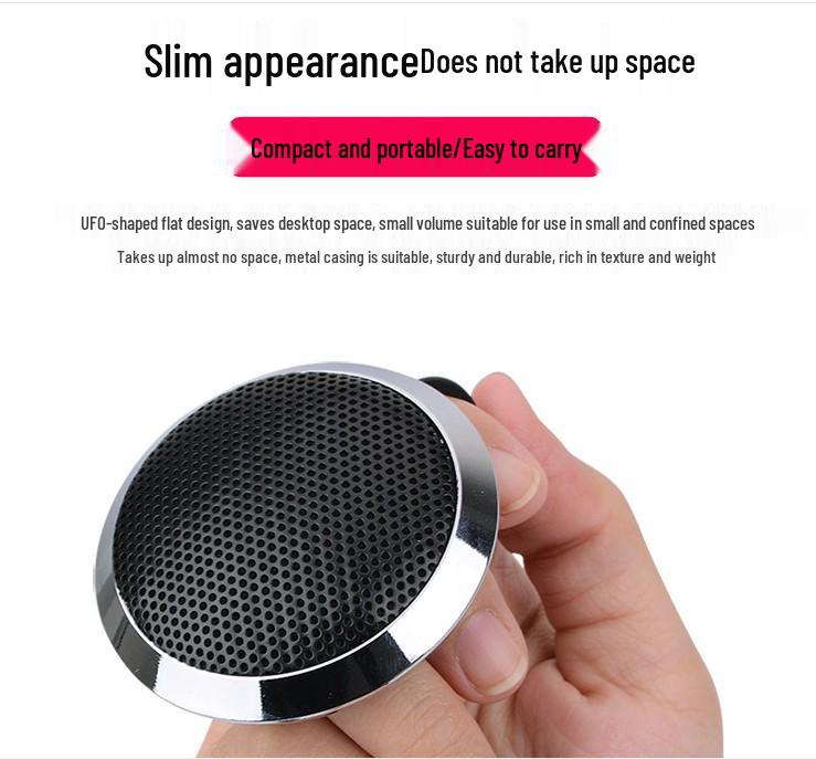 Omnidirectional Conference & Streaming Condenser Microphone for Online Classes and Mobile Recording
