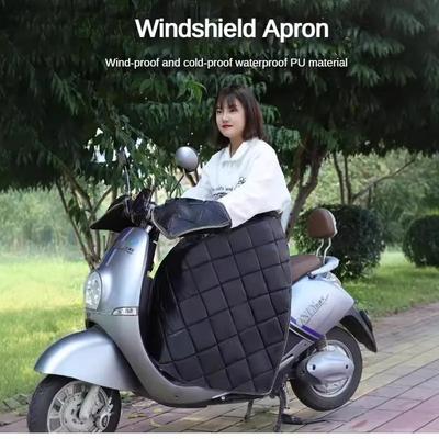 Winter Motorcycle Apron Waterproof Knee Pad Warm Blanket Windproof Quilt Plus Velvet Thickened Windproof Skirt Warm Knee Cover