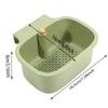 1pc Kitchen Sink Filter Basket, Sink Washing Basin Anti Leak Filter Basin, One Click Press Type Grid Drain Storage Rack