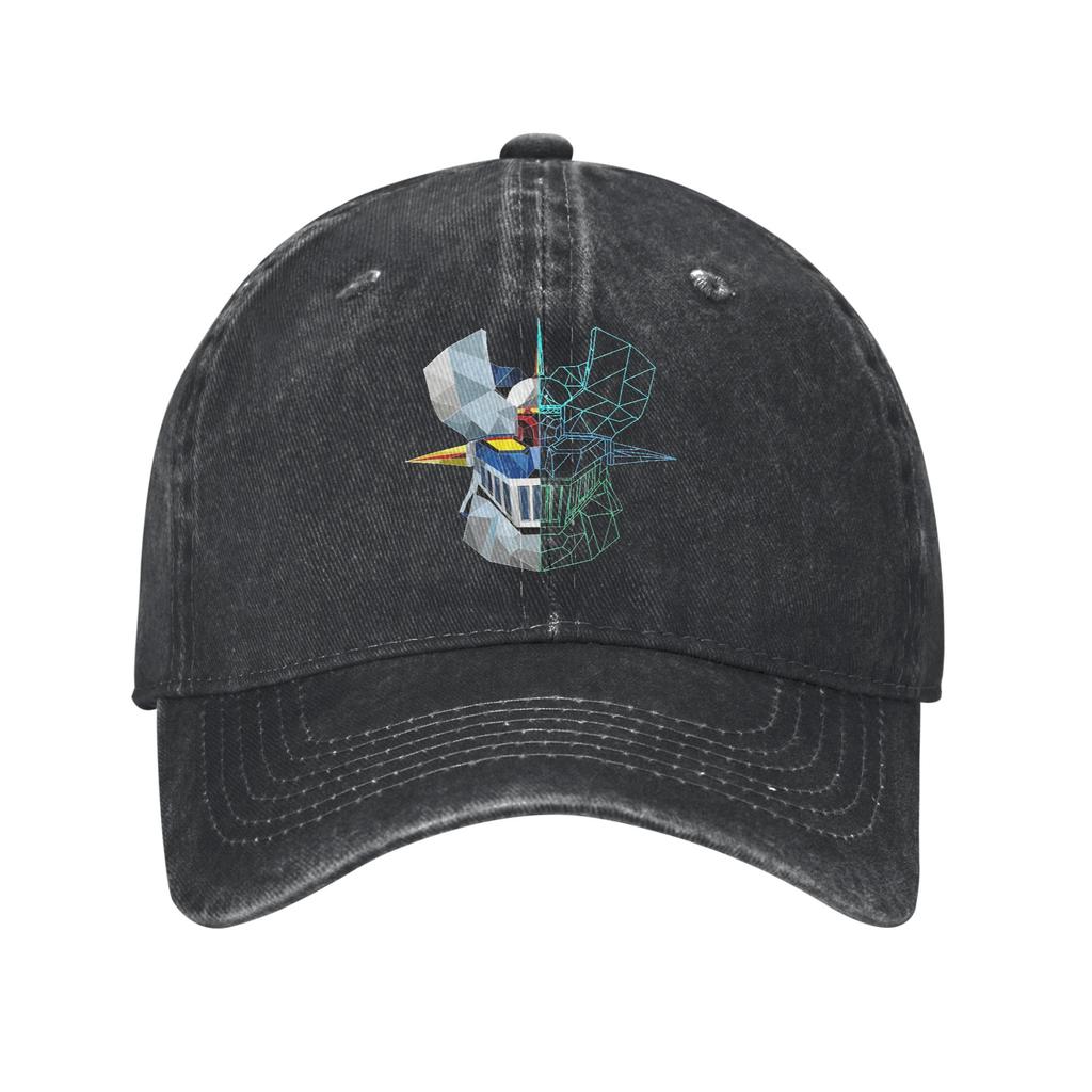 Pure Color Dad Hats Mazinge Z Linear Low Poly Womens Hat Sun Visor Baseball Caps Mazinger Z Peaked Cap