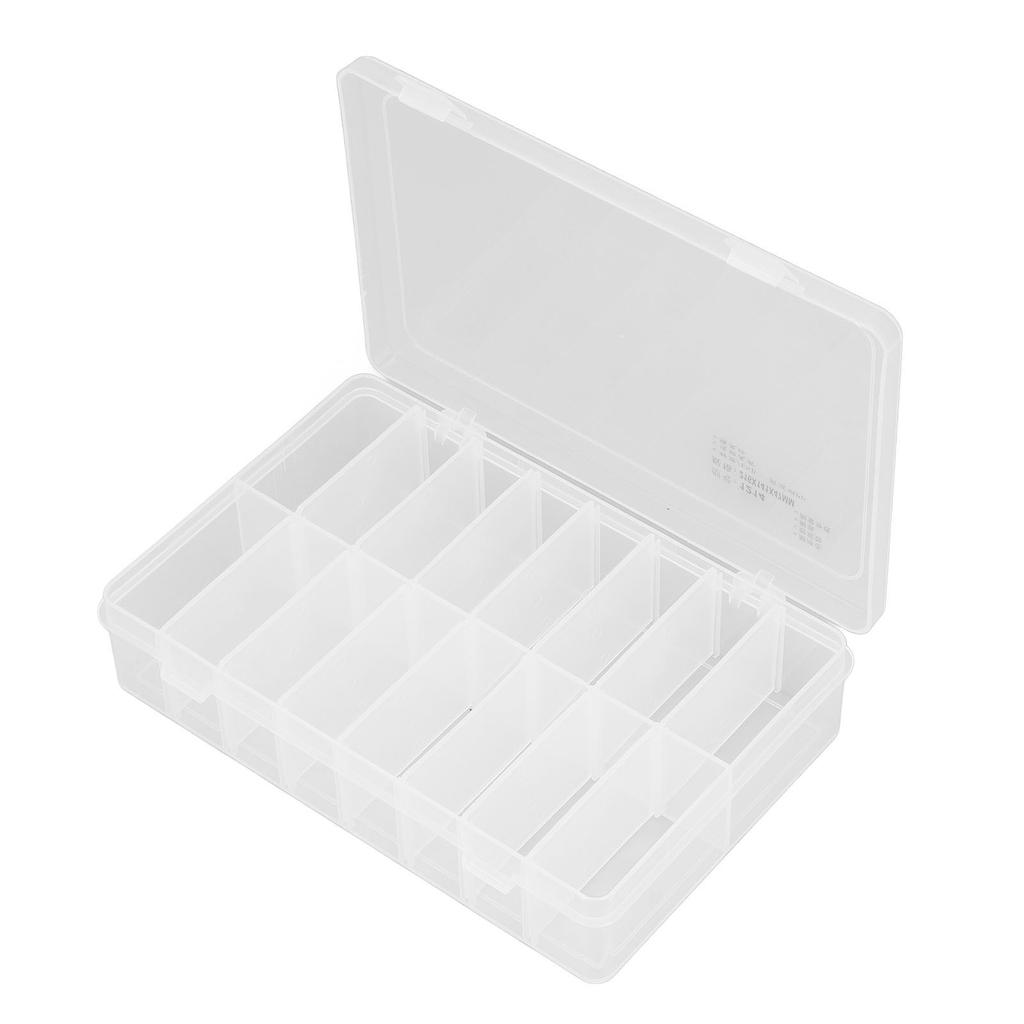 16 Compartment Parts Box Transparent 16 Grids PP Plastic Jewelry Organizer Container Storage Box