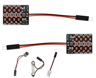 2 Stück Panel 24 LED 12V T10, SV8.5, T4W ​​CANBUS 1000lm rot Off-Road
