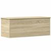 VidaXL Boîte de rangement chêne sonoma 90x35x35 cm bois d'ingénierie, boîte à couvertures, coffre de rangement, boîte de 840683