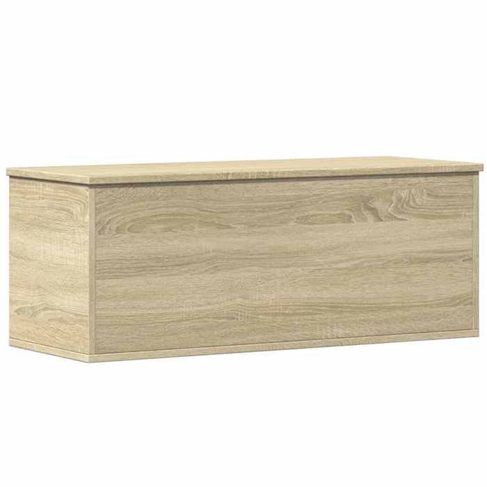 VidaXL Boîte de rangement chêne sonoma 90x35x35 cm bois d'ingénierie, boîte à couvertures, coffre de rangement, boîte de 840683