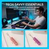 Funny Crystal Keycap Pendant Luminous Mechanical Keyboard Keychain  Holiday Gift