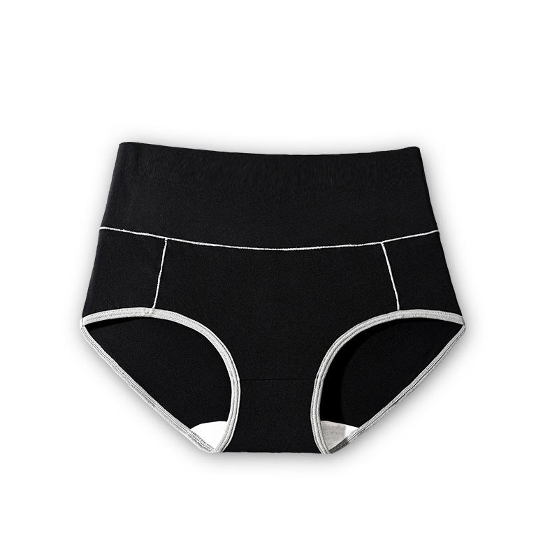 English Standard Women'S Underwear High Waist Belly Pure Cotton Briefs Mulberry Silk Antibacterial Large Size Underwear Women