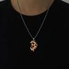 Vintage Punk Luminous Dragon Pendant Necklace Luminous Fire Dragon Pendant Necklace Glow In Dark Party Hallowenjewelry Gift