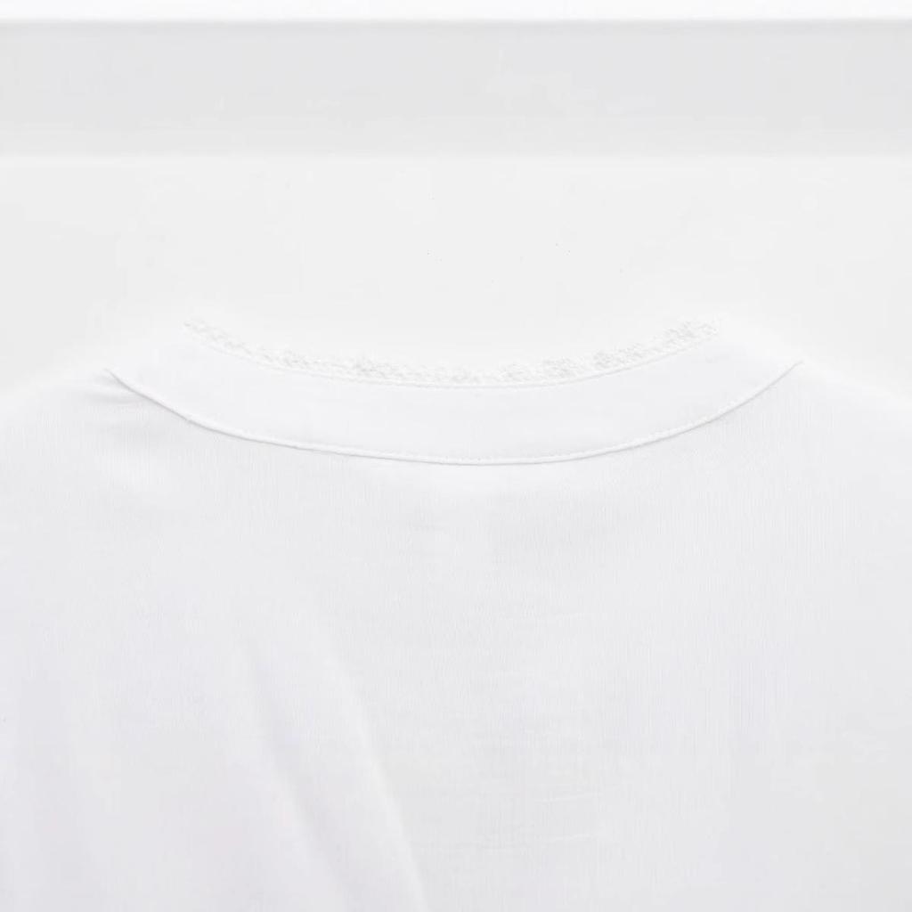 Spring 2025 Women's European and American Style Lace Pleated Shirt Top