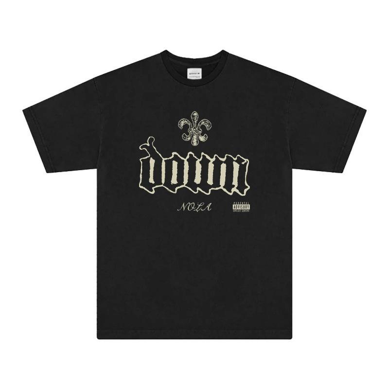 Fashion Personality T-Shirt Down T Shirt NOLA Southern Rock Heavy Metal Band M чёрный