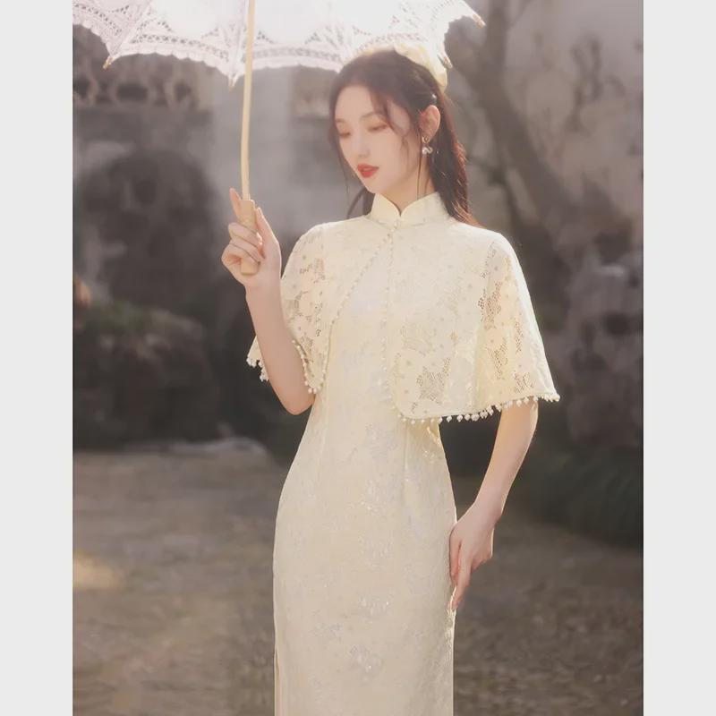 Si Teng's Improved Bone-Eroding Cheongsam: Retro Autumn Style for Young Ladies, Republic of China Elegance