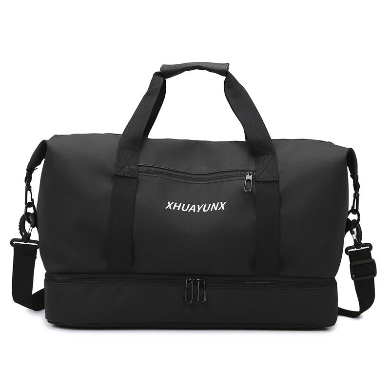 Large capacity portable swimming fitness bag with shoe compartment dry and wet separation yoga bag can be stored for short business trips travel bag