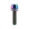 Titanium M5x20mm with Washer Allen Hex Tapered Bolts Screw for Bicycle Stem Pack of 6 (Colorful)