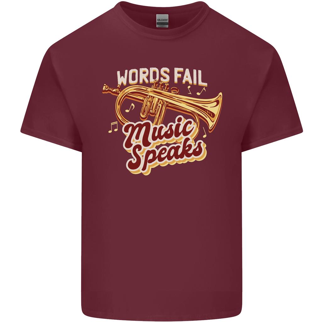 Flugelhorn Music Speaks Where Words Fail Unisexs Light Cotton TShirt